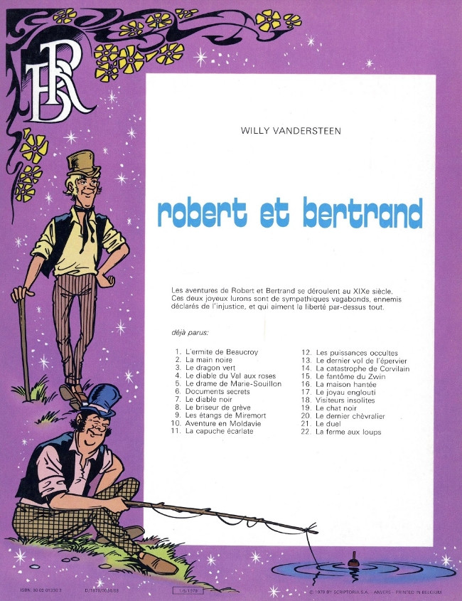 Verso de l'album Robert et Bertrand Tome 22 La ferme aux loups