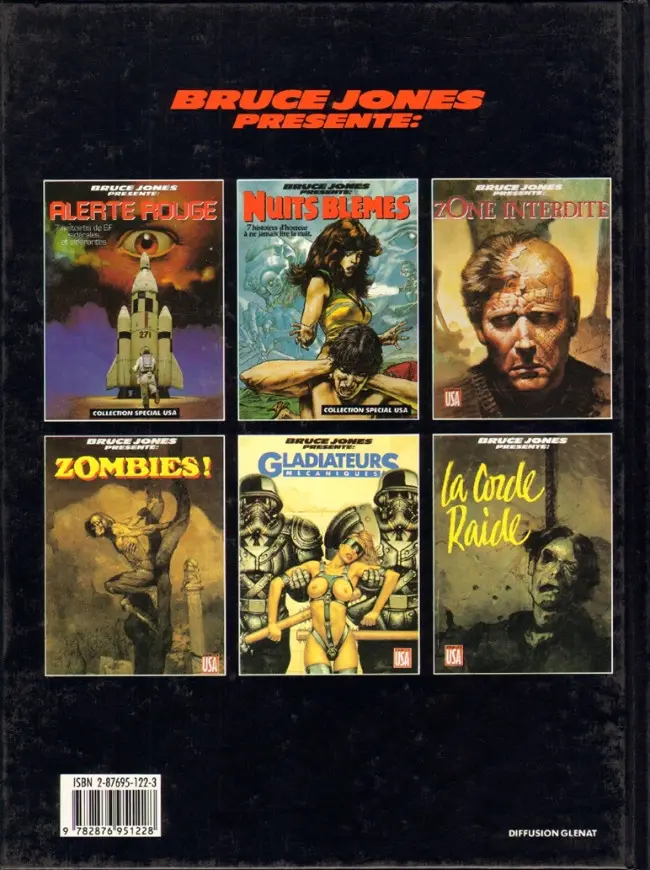 Verso de l'album Bruce Jones présente Tome 7 Androïdes