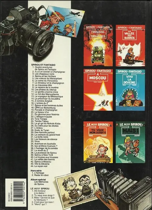 Verso de l'album Spirou et Fantasio Tome 12 Le nid des Marsupilamis