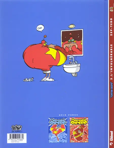 Verso de l'album Captain Biceps Tome 3 L'invulnérable