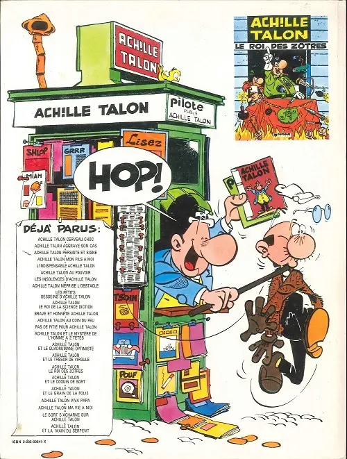 Verso de l'album Achille Talon Tome 7 Les insolences d'achille talon