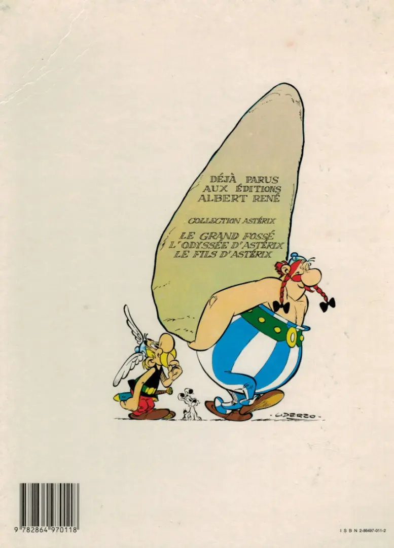 Verso de l'album Astérix Tome 27 Le fils d'Atérix
