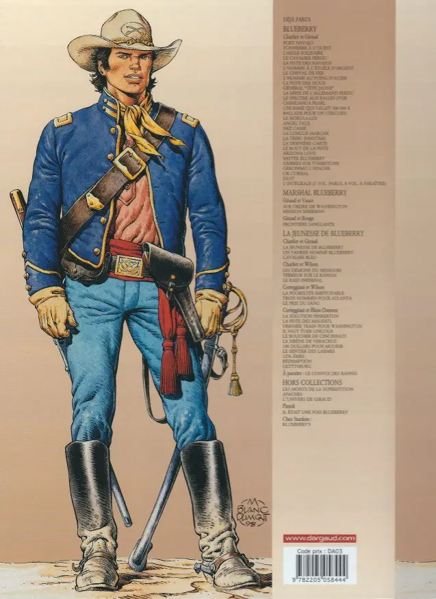 Verso de l'album La Jeunesse de Blueberry Tome 17 Le sentier des larmes