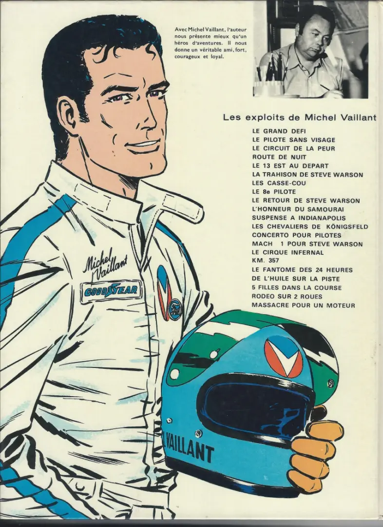 Verso de l'album Michel Vaillant Tome 12 Les Chevaliers de Königsfeld