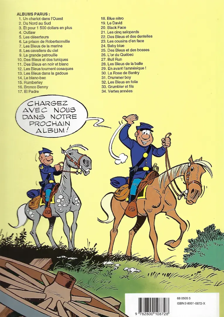 Verso de l'album Les Tuniques Bleues Tome 15 Rumberley