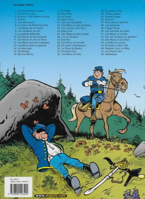 Verso de l'album Les Tuniques Bleues Tome 41 Les bleus en cavale