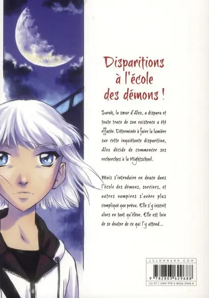 Verso de l'album Nightschool Volume 2