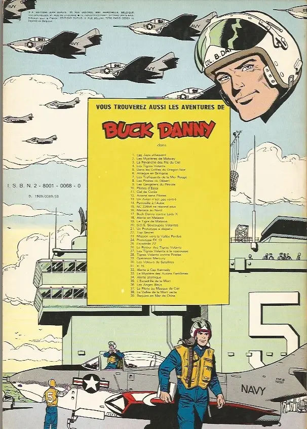Verso de l'album Buck Danny Tome 31 X-15