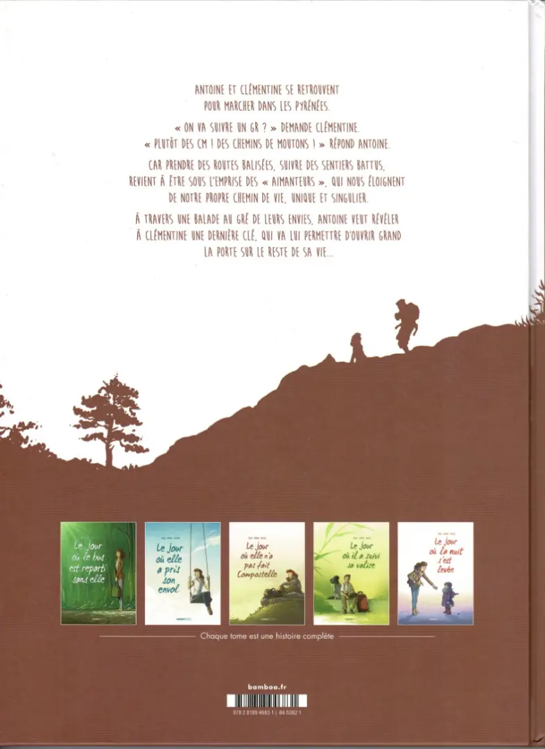 Verso de l'album Le Jour où... Tome 3 Le jour où elle n'a pas fait Compostelle