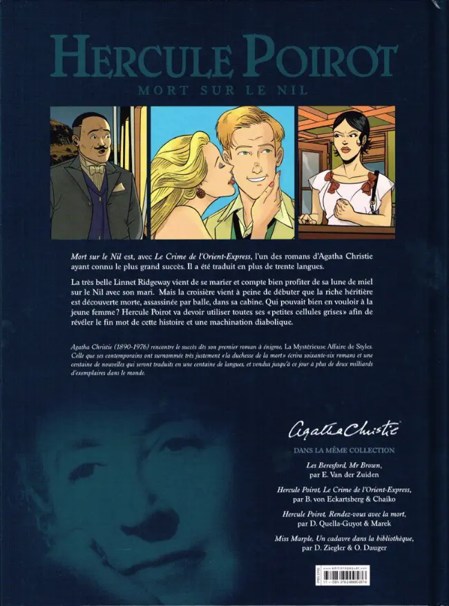 Verso de l'album Hercule Poirot Tome 3 Mort sur le Nil
