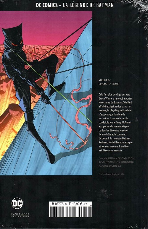 Verso de l'album DC Comics - La Légende de Batman Volume 82 Beyond - 1re partie