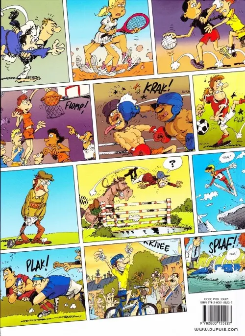 Verso de l'album Ce qu'il faut savoir avant de pratiquer des... sports de compétition