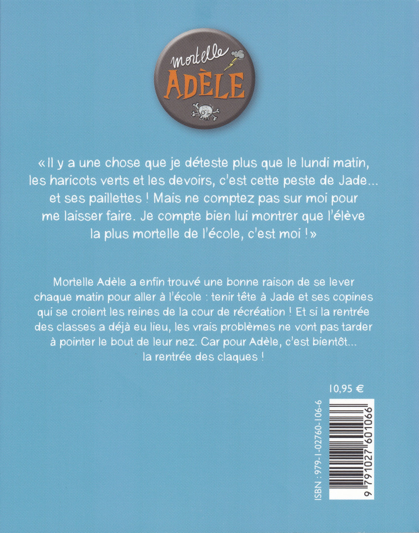 Verso de l'album Mortelle Adèle Tome 9 La rentrée des claques