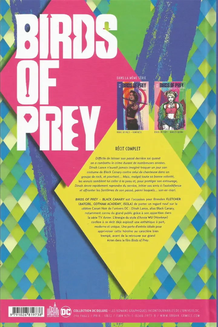 Verso de l'album Birds of Prey - Black Canary