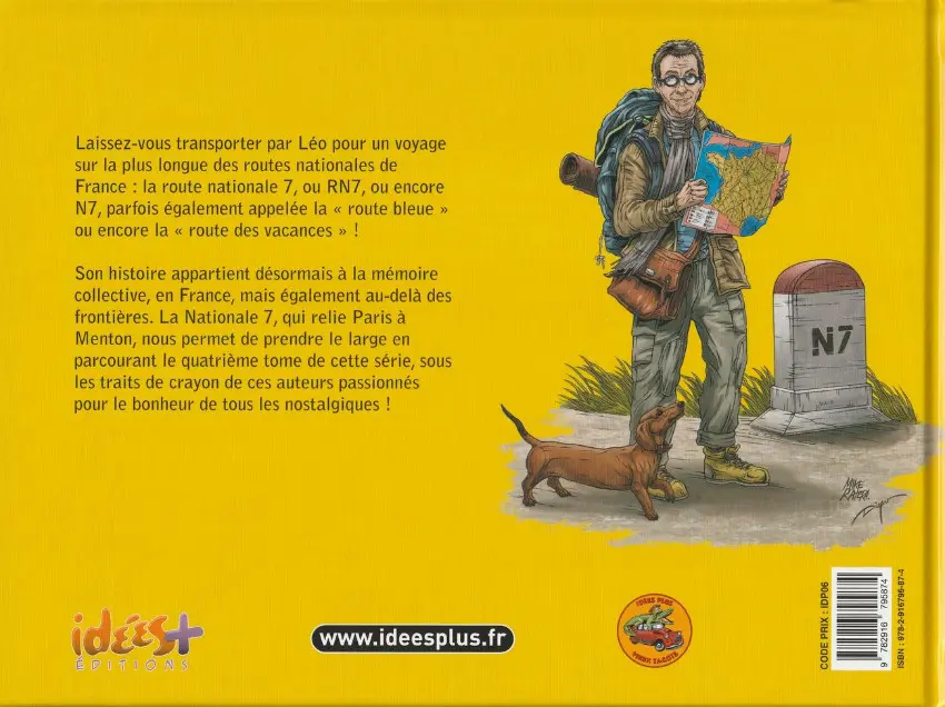 Verso de l'album Nationale 7, de Paris à Menton ! Tome 4 De Lyon à Bourg-Lès-Valence !