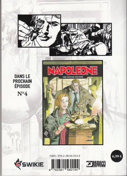 Verso de l'album Napoleone N° 3 Barrakan le fou