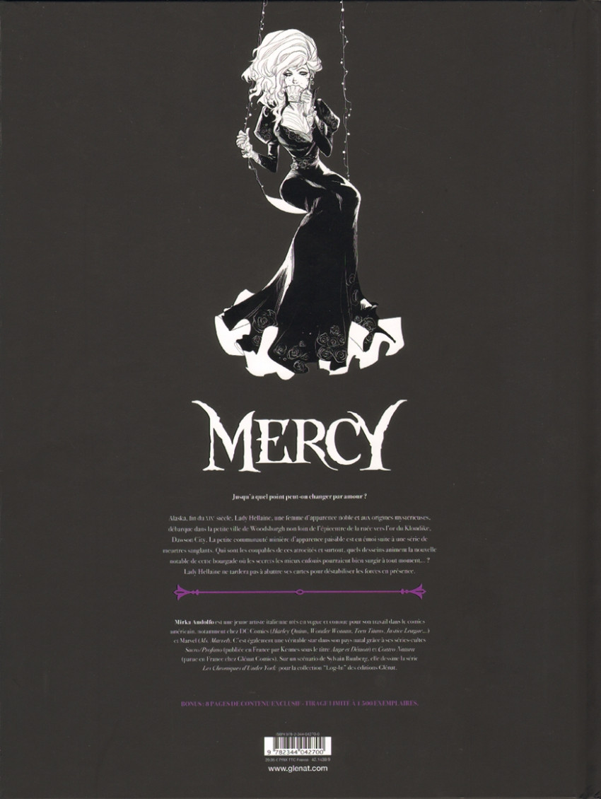 Verso de l'album Mercy Tome 1 La dame, le gel et le diable