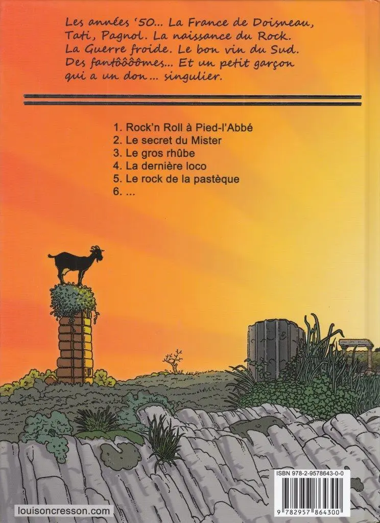 Verso de l'album Les tribulations de Louison Cresson 1 La nuit des fantômes