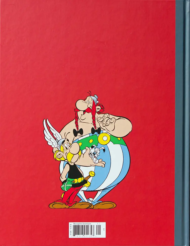 Verso de l'album Astérix La collection officielle Tome 33 Le ciel lui tombe sur la tête