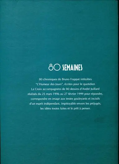 Verso de l'album 80 semaines