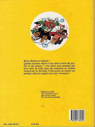 Verso de l'album Bob et Bobette Tome 213 Les elfes enchantés