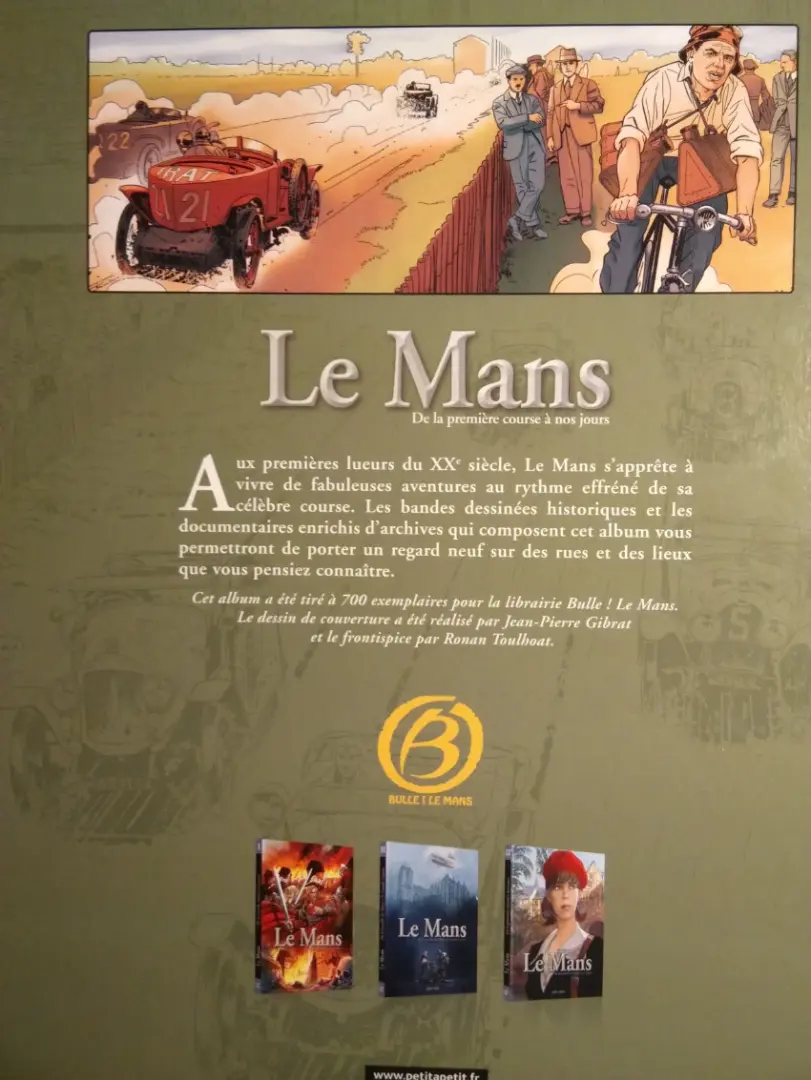 Verso de l'album Le Mans Tome 3 De la première course à nos jours