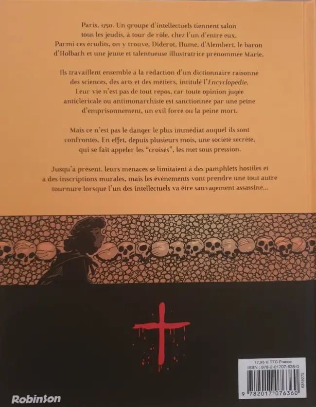 Verso de l'album Les encyclopédistes