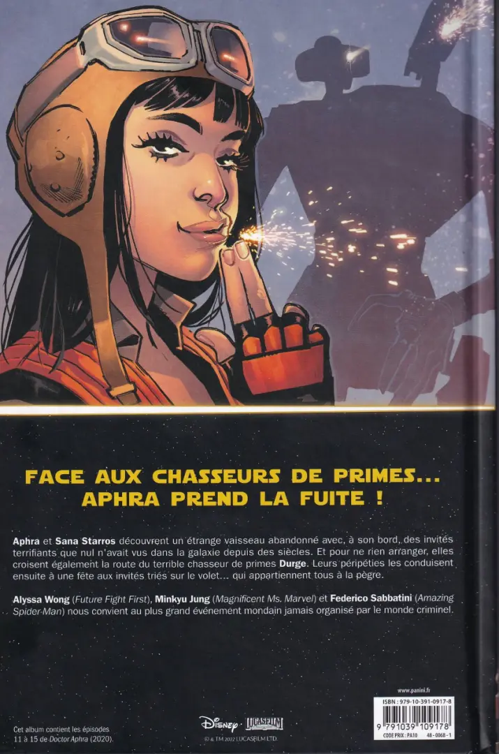 Verso de l'album Star Wars - Docteur Aphra Tome 3