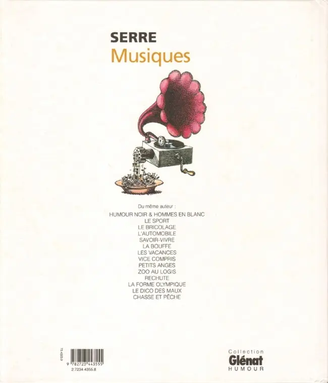 Verso de l'album Musiques