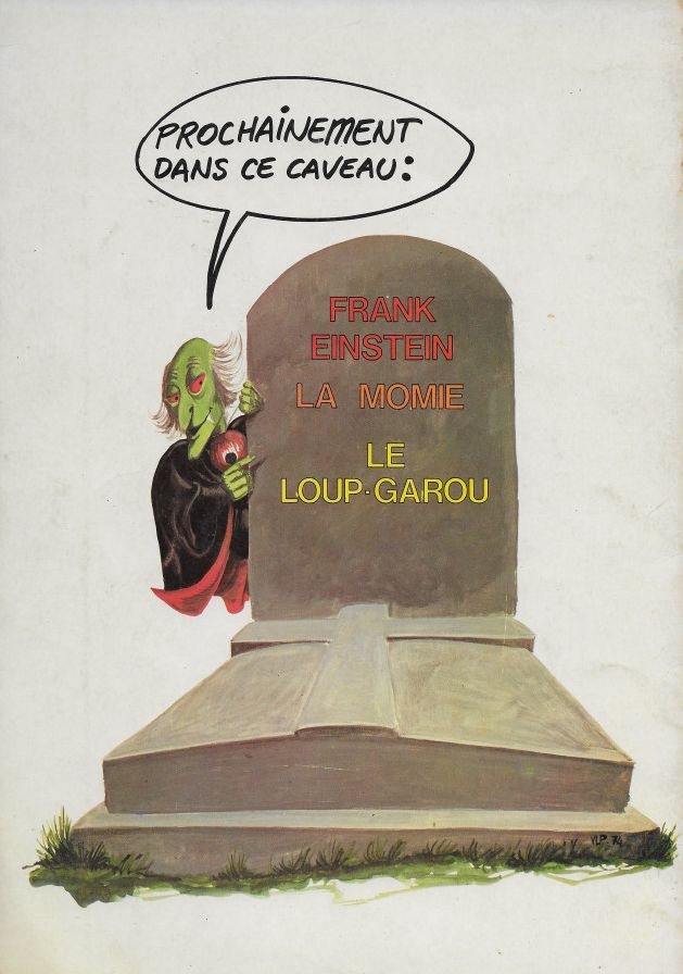 Verso de l'album Plagiats célèbres Dracula