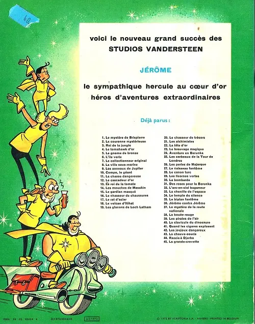 Verso de l'album Jérôme Tome 35 Le biplan fantôme
