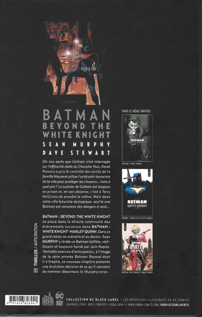 Verso de l'album Batman : White Knight 4 Beyond The White Knight