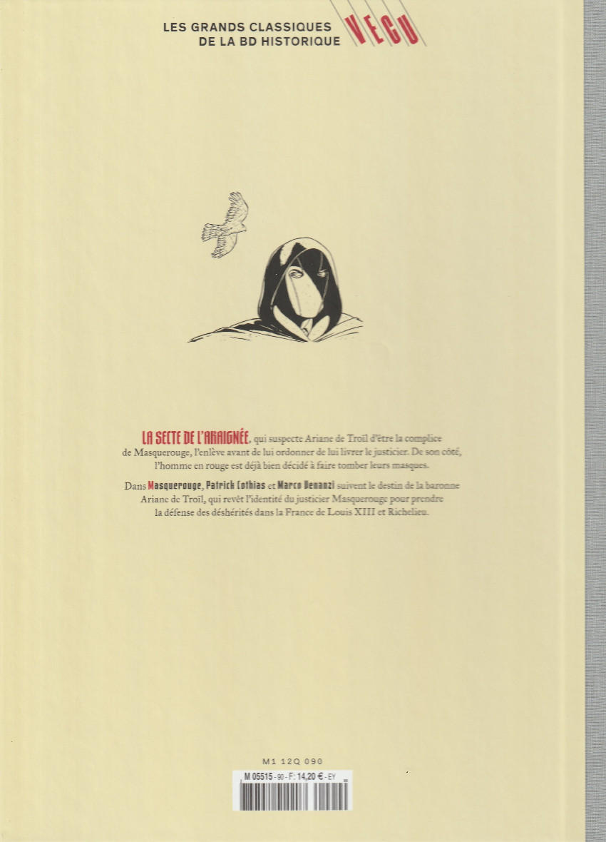 Verso de l'album Les grands Classiques de la BD Historique Vécu - La Collection Tome 91 Masquerouge - Tome IV : Les Intrigants