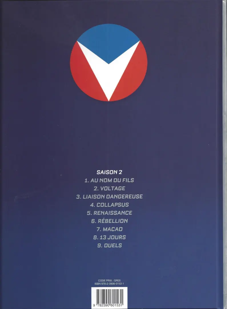 Verso de l'album Michel Vaillant Tome 6 Rébellion
