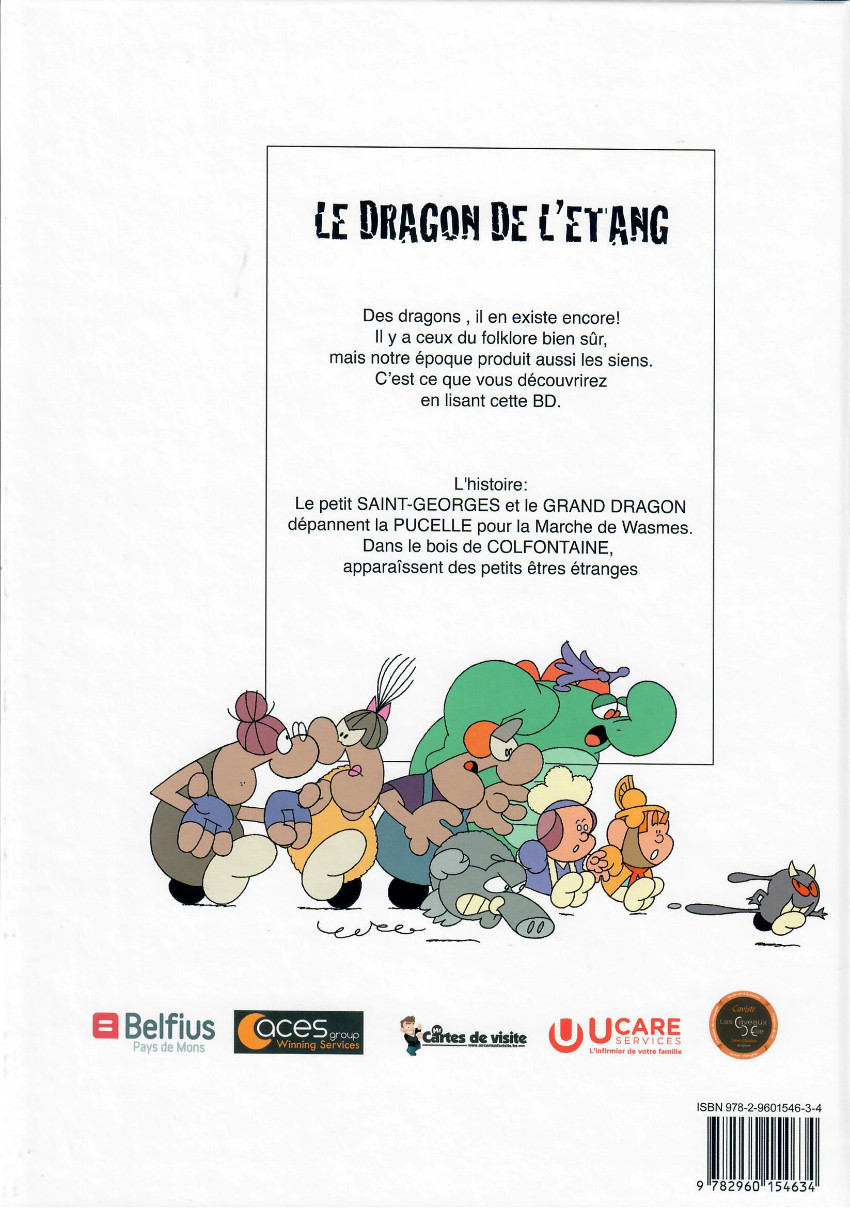 Verso de l'album La légende du dragon 2 Le dragon de l'étang