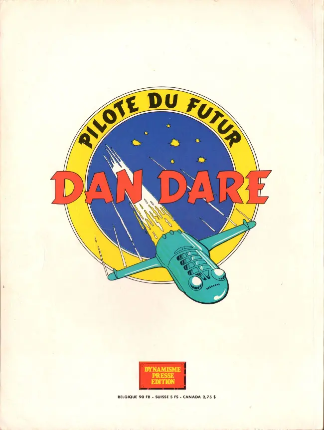 Verso de l'album Dan Dare Album N° 1