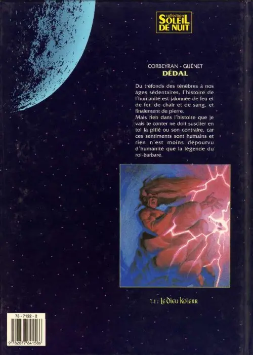 Verso de l'album Dedal Tome 1 Le dieu Kolerr