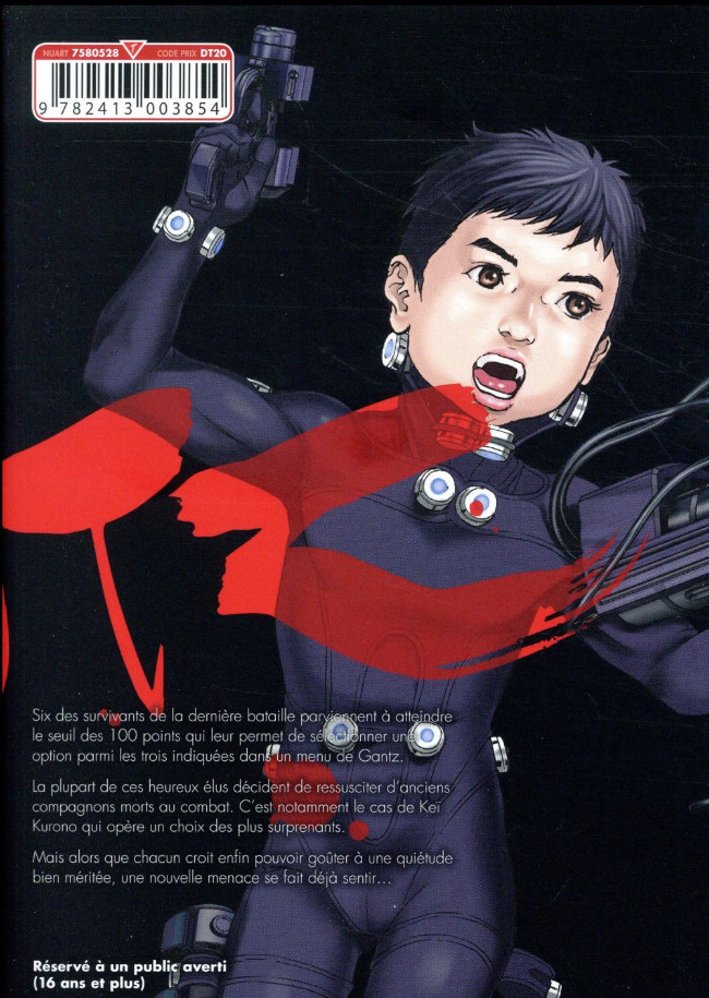 Verso de l'album Gantz Perfect Edition 10