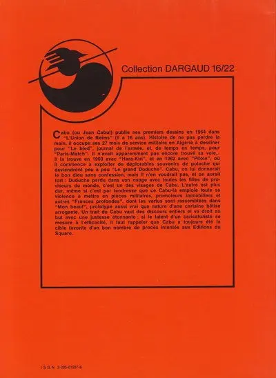Verso de l'album Le Grand Duduche Tome 1 (1re partie)
