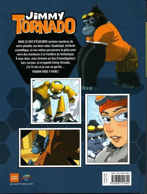 Verso de l'album Jimmy Tornado Tome 1 Atlas ne répond pas