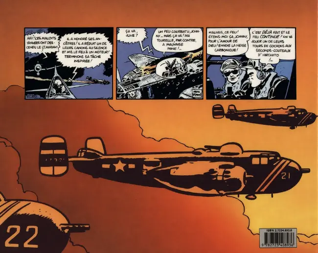 Verso de l'album Johnny Hazard Tome 7 Guerre en Orient (1944-1945)