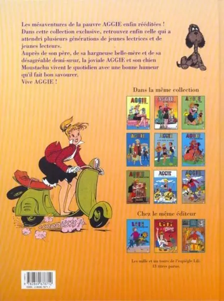 Verso de l'album Aggie Vents d'Ouest Tome 9 Aggie et la solution retro