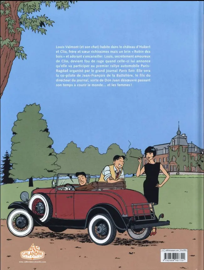 Verso de l'album Les aventures de Louis Valmont Tome 1 Le Piège des sables
