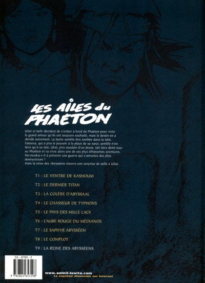 Verso de l'album Les Ailes du Phaéton Tome 9 La reine des abysséens