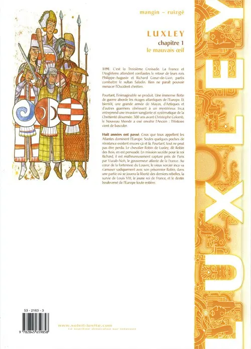 Verso de l'album Luxley Tome 1 Le mauvais œil