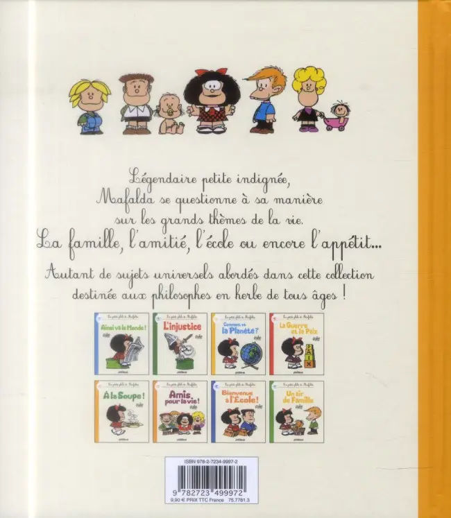 Verso de l'album Mafalda La petite philo de Mafalda A la soupe !