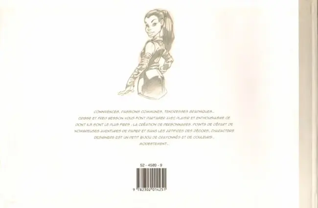 Verso de l'album Characters designers