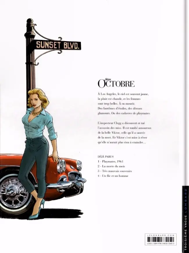 Verso de l'album Miss Octobre Tome 4 Un flic et un homme