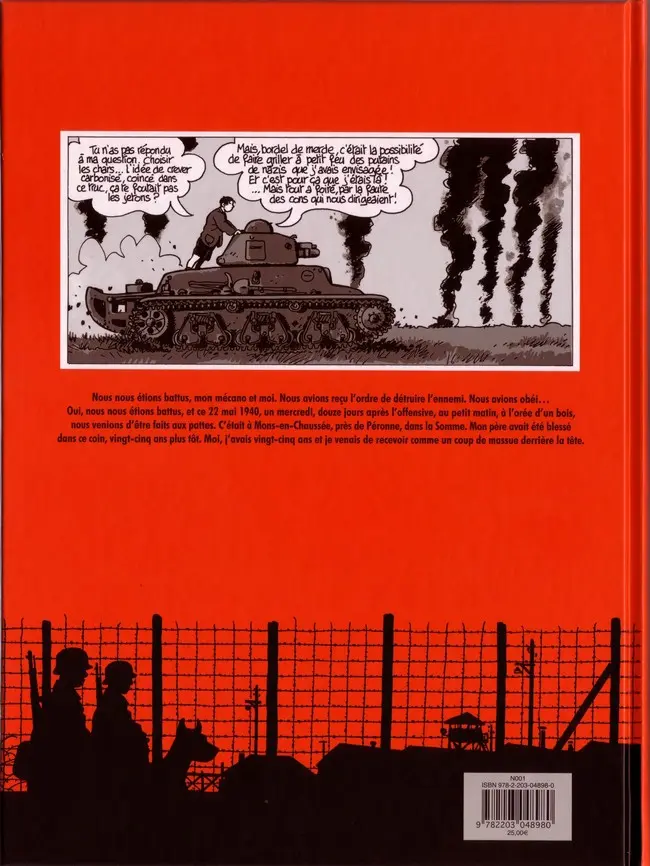 Verso de l'album Moi René Tardi, prisonnier de guerre au Stalag IIB Tome 1