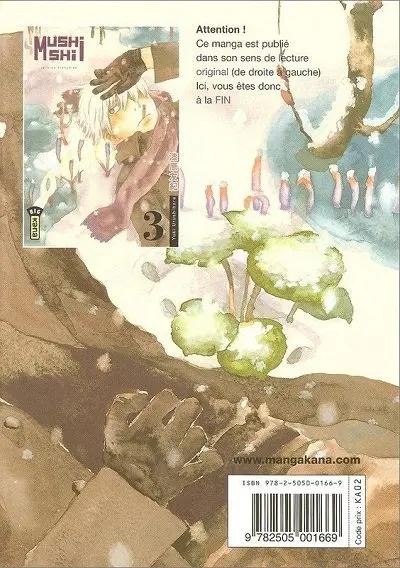 Verso de l'album Mushishi 3
